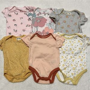 3-6M Set of Baby Girl Bodysuits